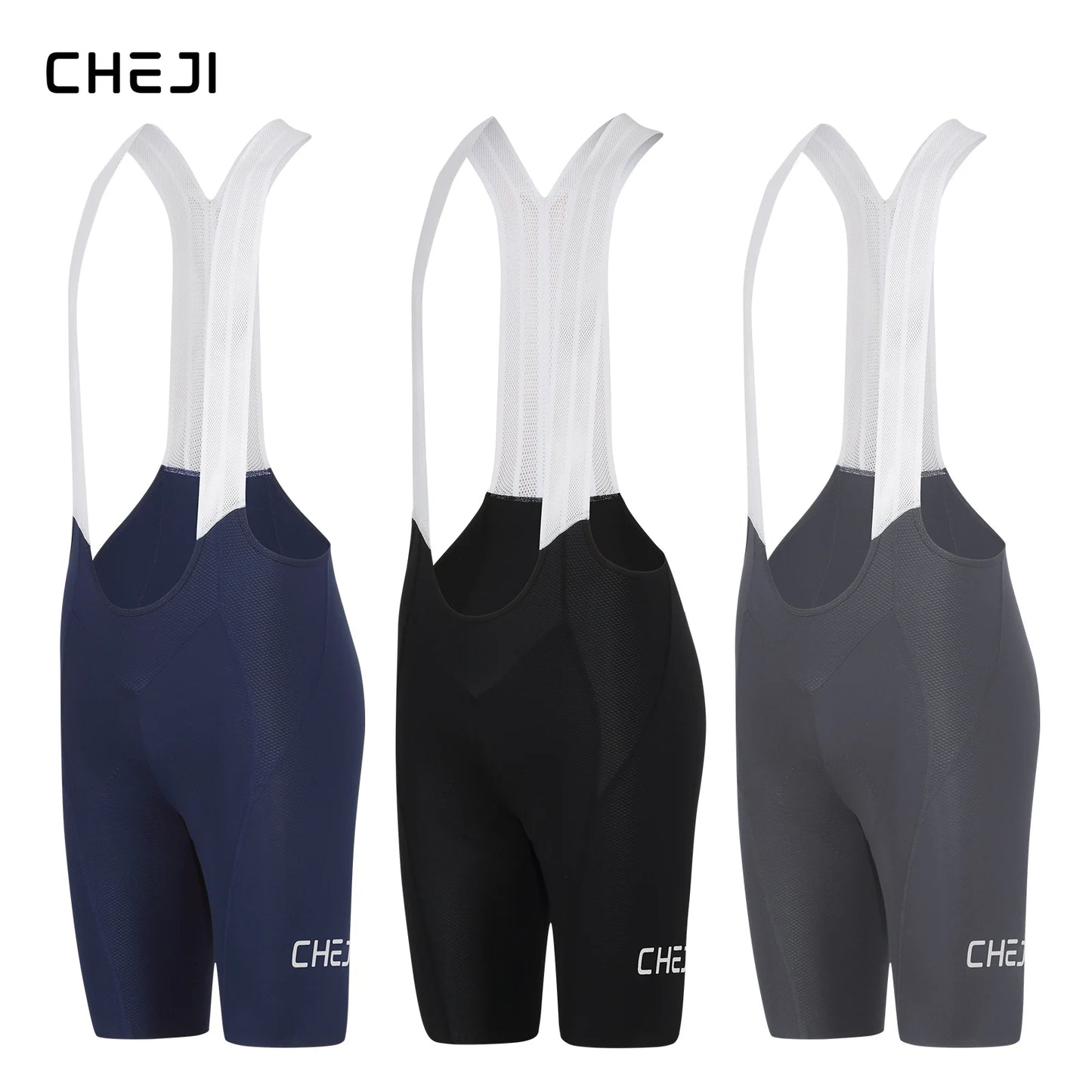 Cheji Men's Cycling Bib Shorts Seamless Breathable And Quick Drying