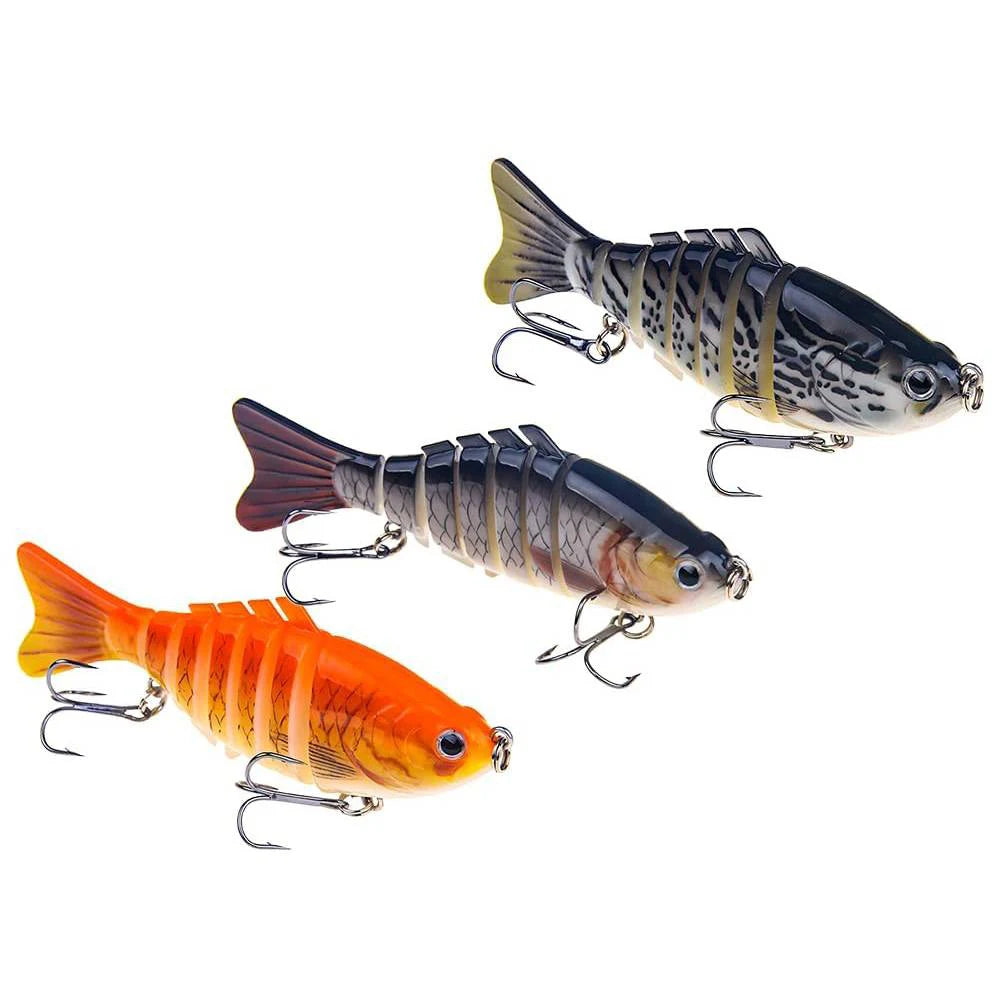 Sinking Wobblers Fishing Lures Lifelike Multi Jointed Swimbait 10cm 16g Multi-Section Hard Bait for Pike Bass Trout