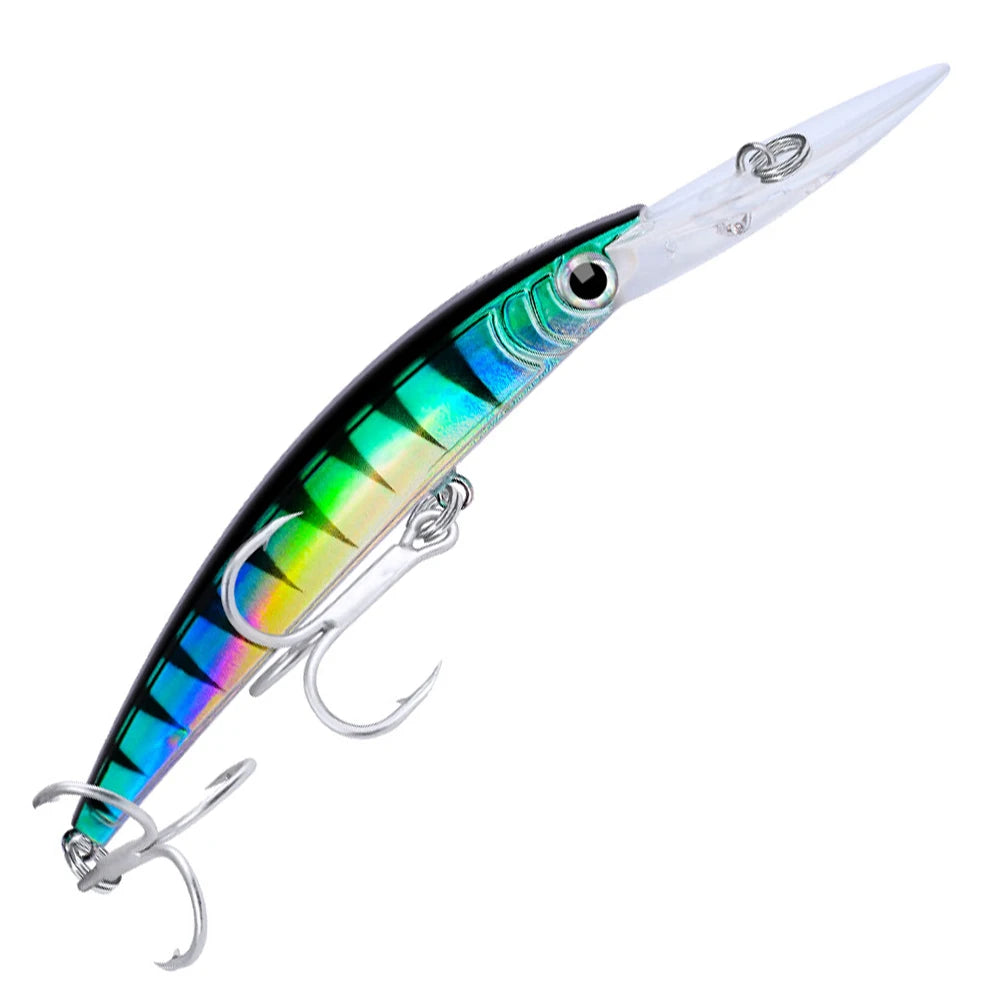 Shunmaii Minnow Plastic Hard Baits With 3D Eyes And Hooks