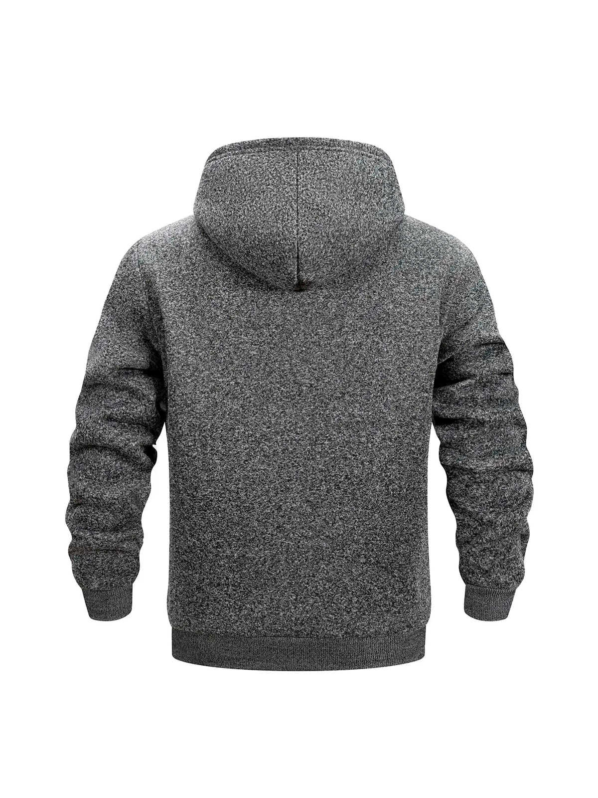 Men's Sherpa Fleece Lined Henley Hoodie Pullover Winter Sweatshirt
