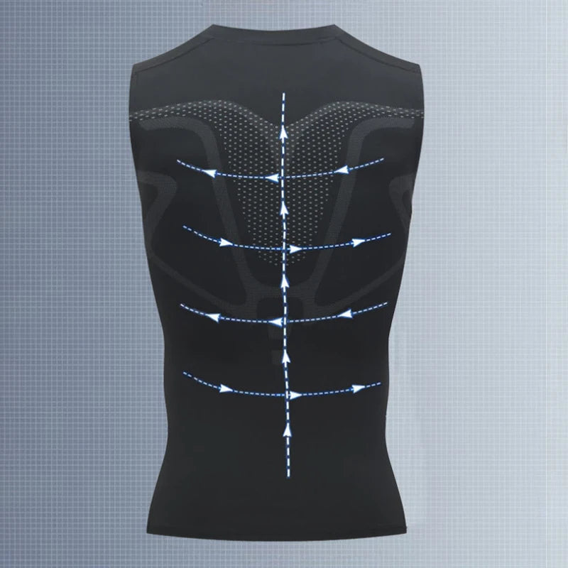 Men Compression Tank Top Sleeveless Quick Dry Gym Sportswear