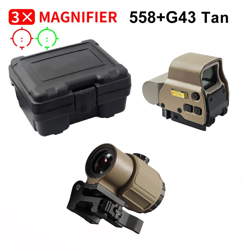 Bestsight 558 Holographic Collimator Sight 68MOA Ring Red Dot