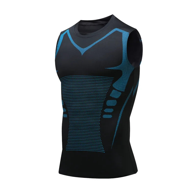Men Compression Tank Top Sleeveless Quick Dry Gym Sportswear