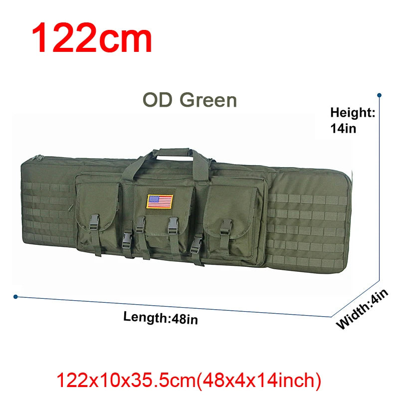 LQARMY Tactical Double Rifle Case MOLLE System