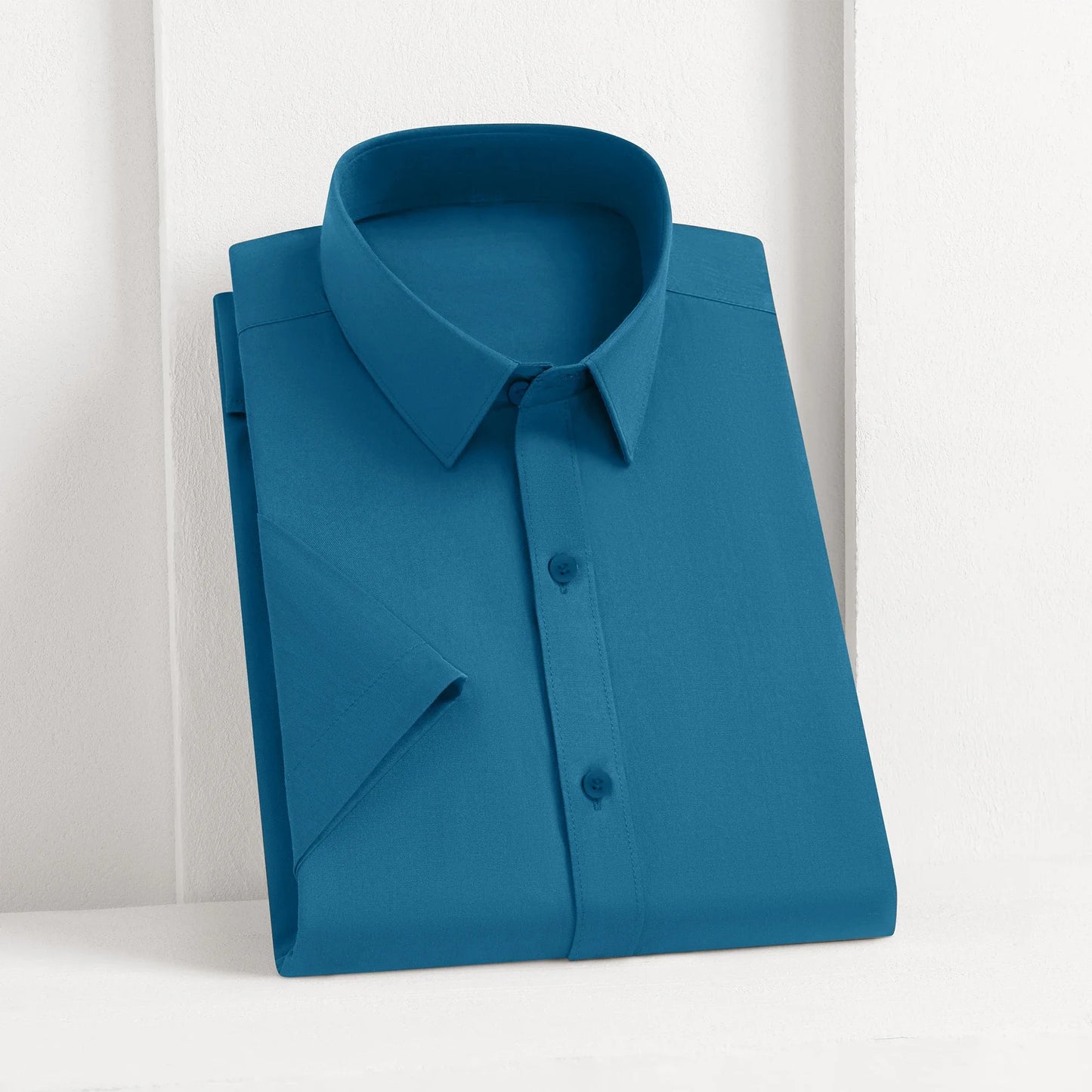 Men's Short Sleeve Business Casual Shirt No Ironing