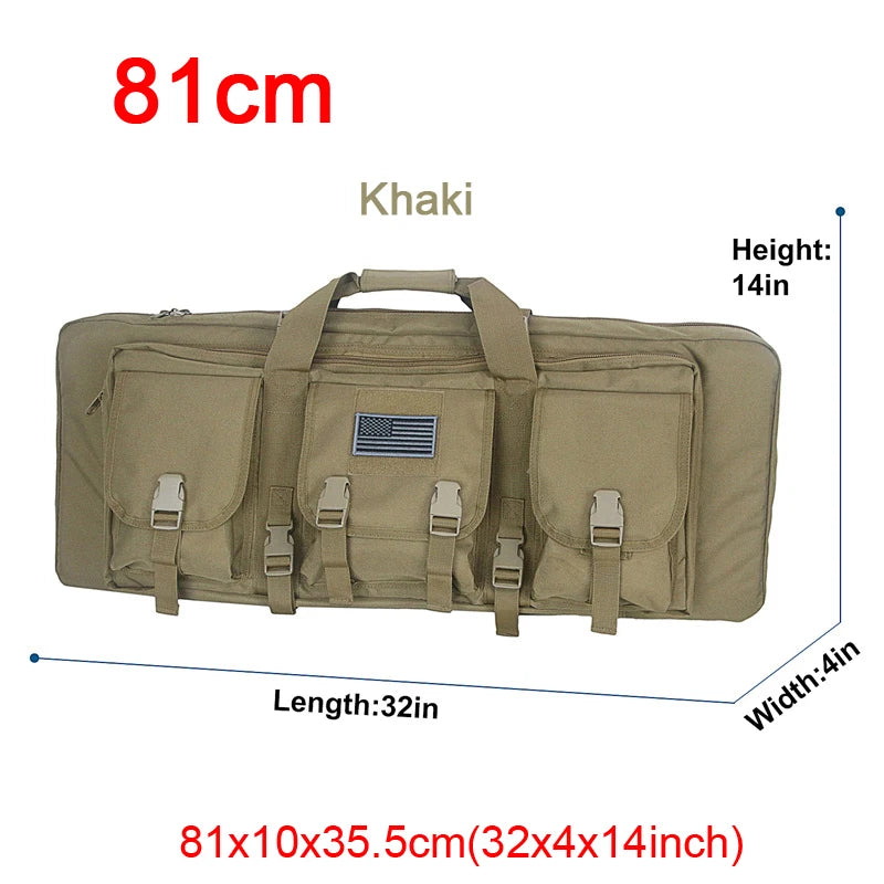 LQARMY Tactical Double Rifle Case MOLLE System
