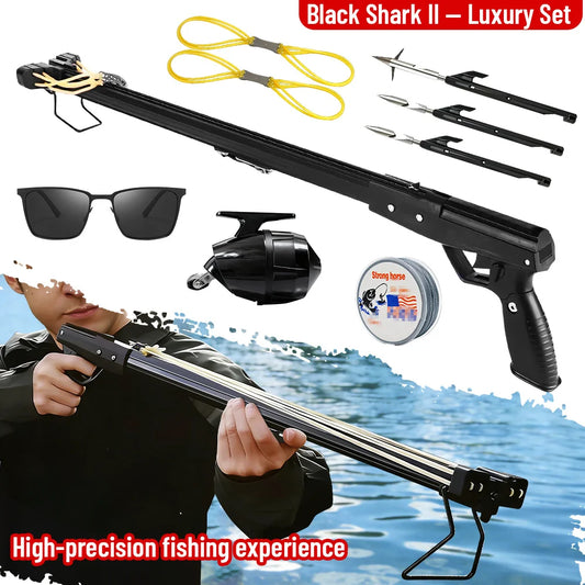 Aluminum Fishing Slingshot Rod With Reel Portable Long Distance Tool