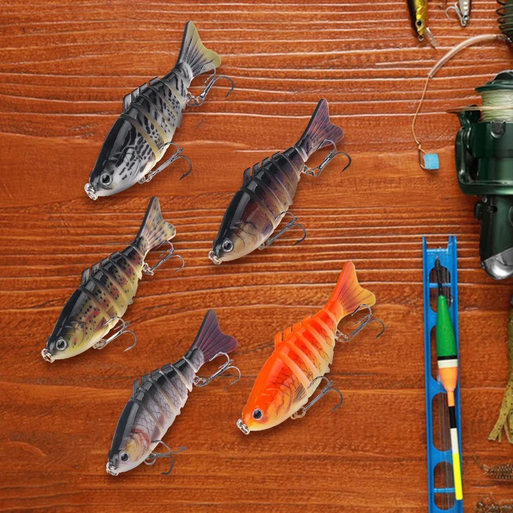 Sinking Wobblers Fishing Lures Lifelike Multi Jointed Swimbait 10cm 16g Multi-Section Hard Bait for Pike Bass Trout