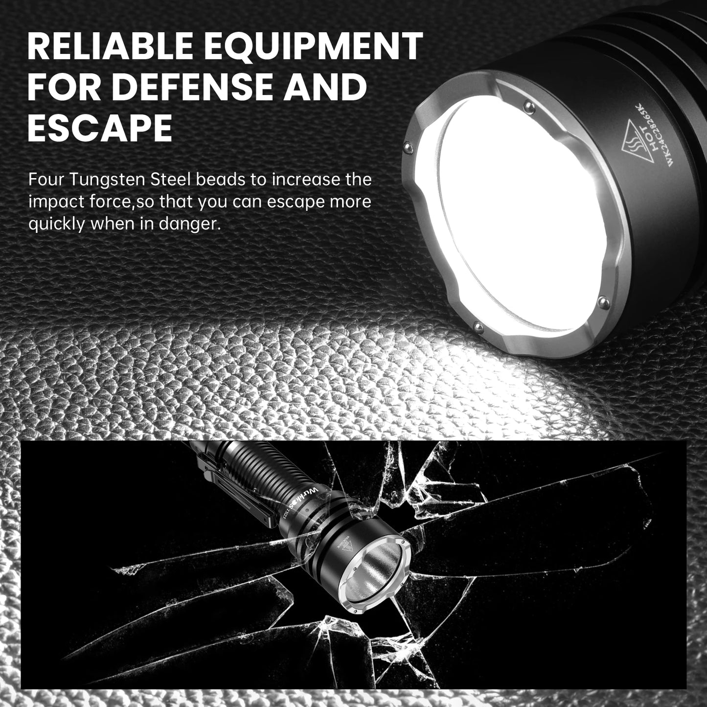 Wurkkos TS23 5000LM Ultra Bright EDC Flashlight XHP70.3 HI