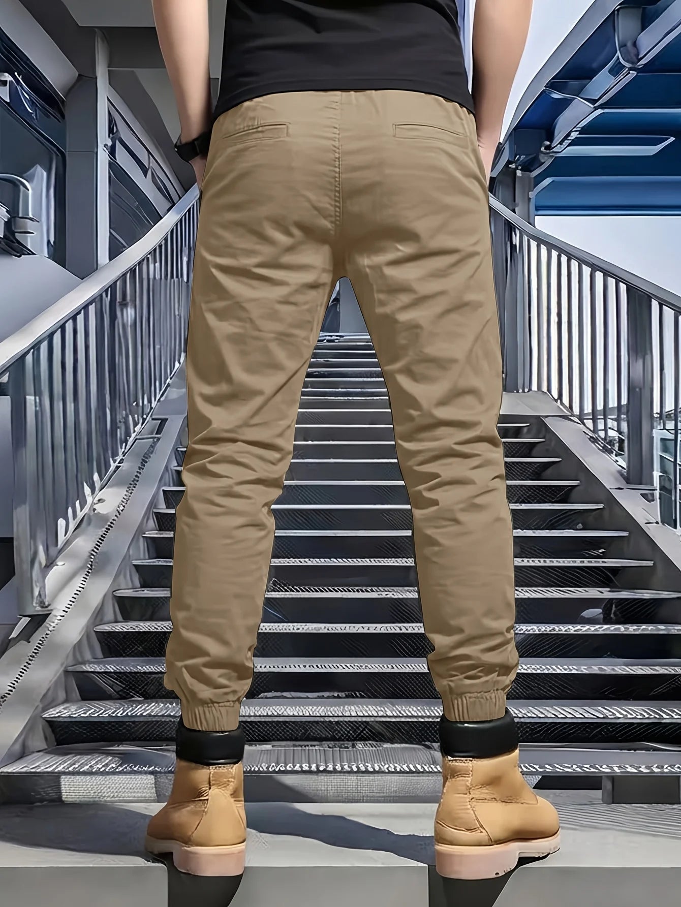 Winthunder Mens Seasonal Loose Multi Pocket Workwear Pants
