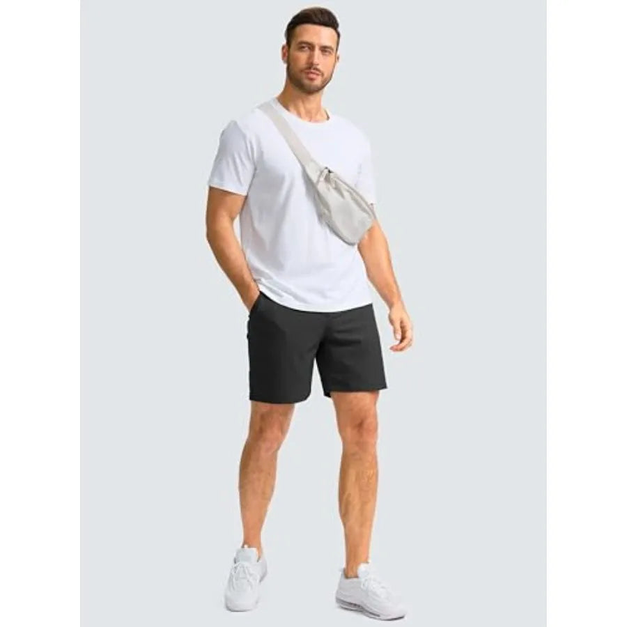 Men's Lightweight Golf Shorts With 3 Pockets And Quick Dry