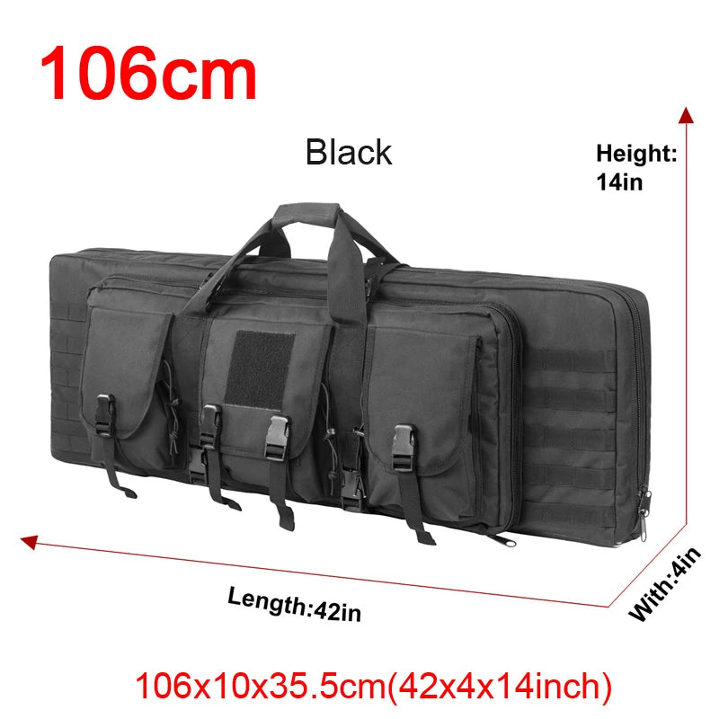 LQARMY Tactical Double Rifle Case MOLLE System