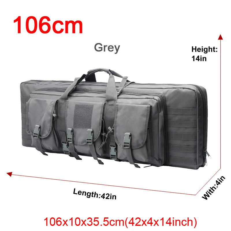 LQARMY Tactical Double Rifle Case MOLLE System