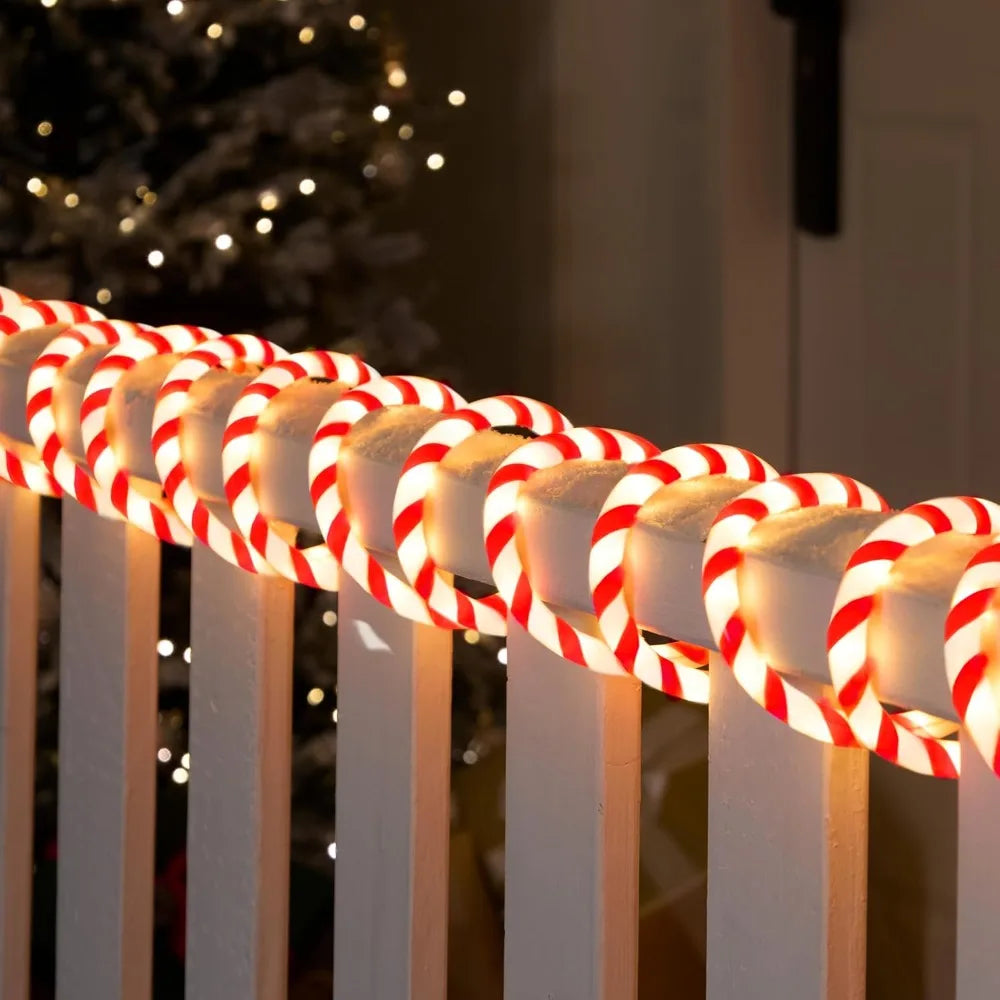 Joyfy Waterproof LED Candy Cane Rope Light For Holiday Decoration
