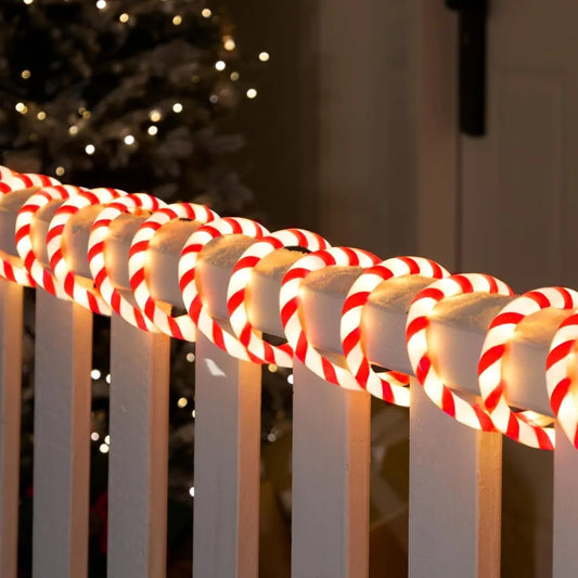 Joyfy Waterproof LED Candy Cane Rope Light For Holiday Decoration