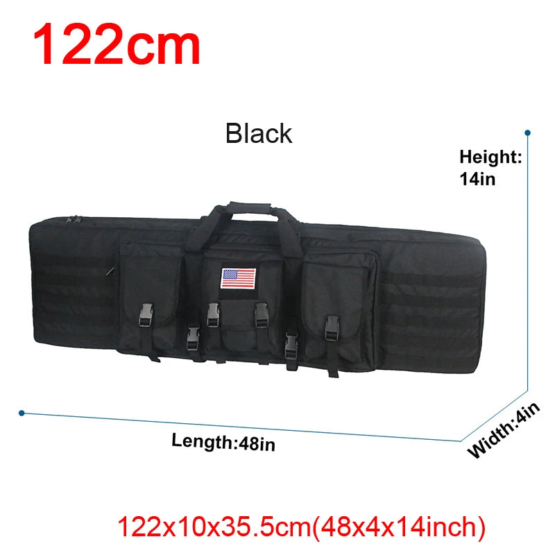 LQARMY Tactical Double Rifle Case MOLLE System