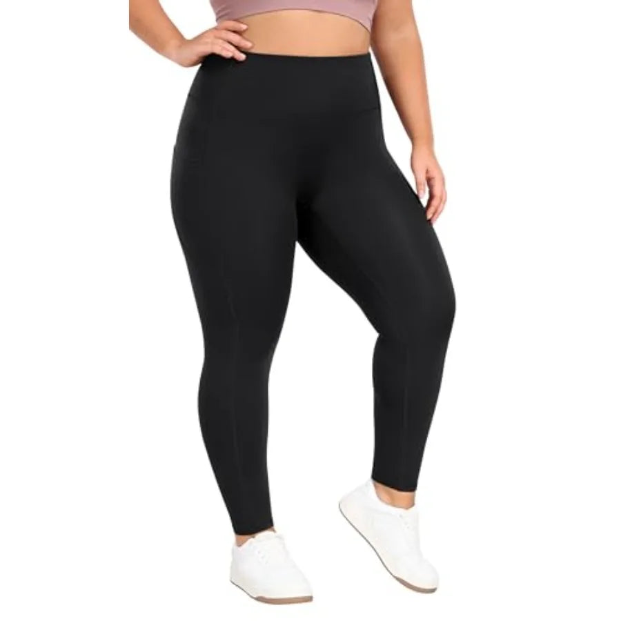 Heathyoga X-6XL Plus Size Leggings for Women with Pockets Tummy Control Plus Size Yoga Pants High Waist Workout Clothes