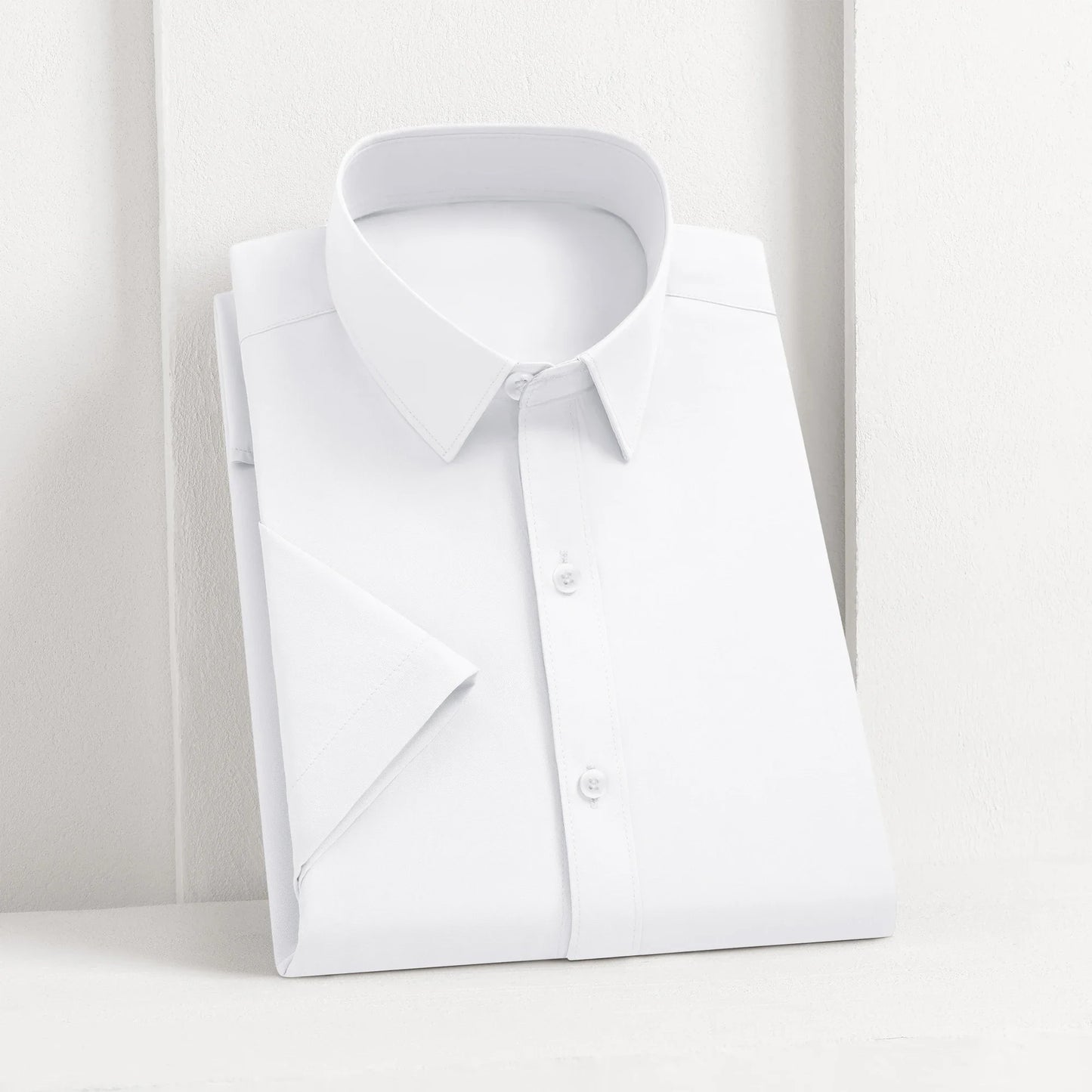 Men's Short Sleeve Business Casual Shirt No Ironing