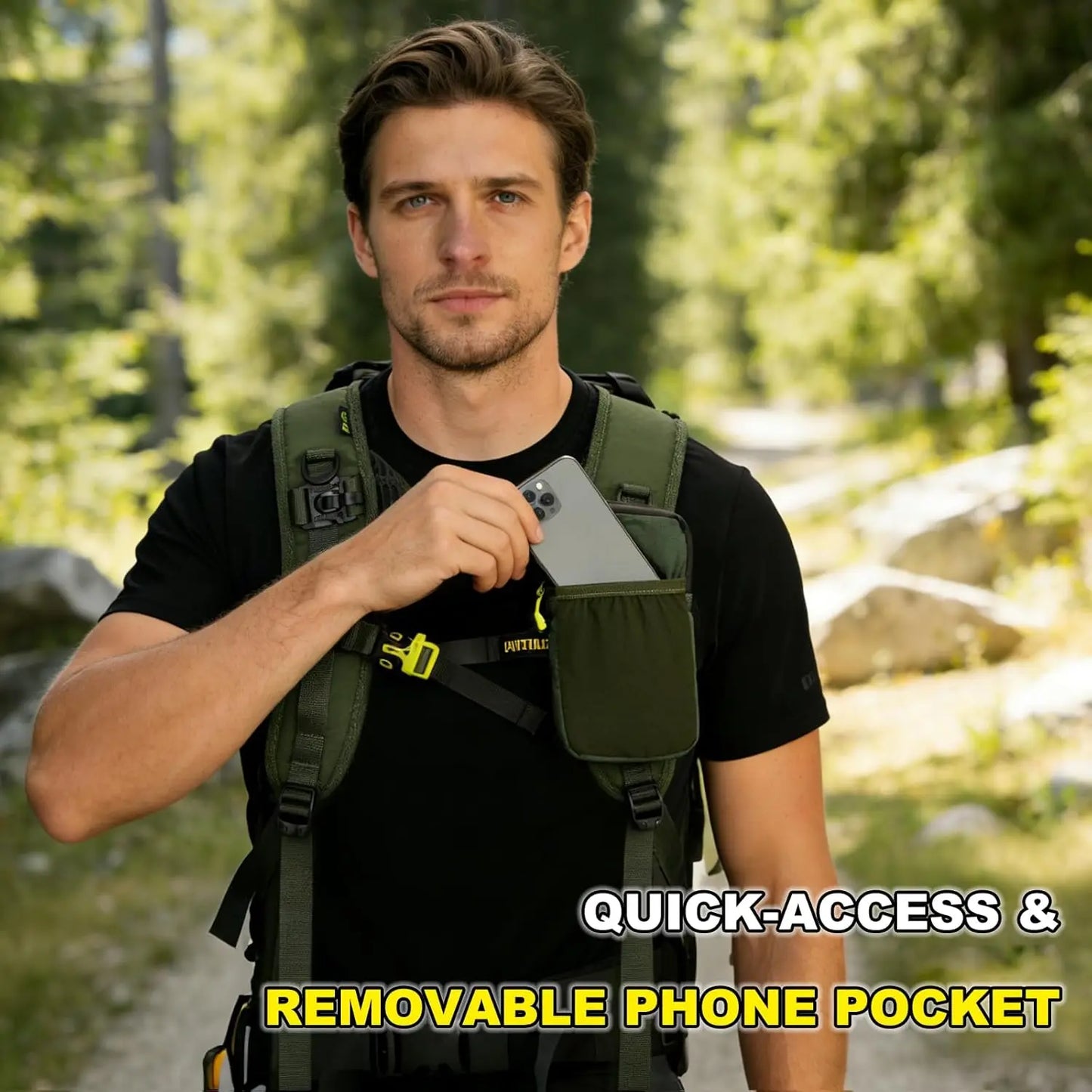 Hydration Backpack With Leakproof Bladder And Sewn In Rain Cover