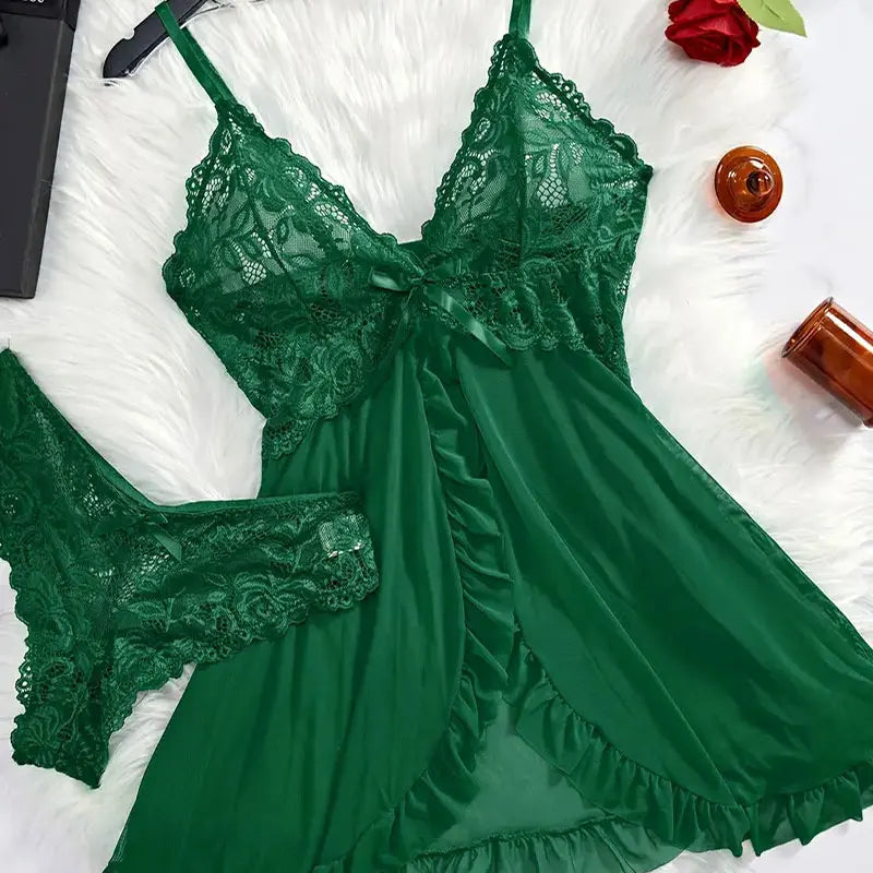 Women's Cotton Sleeveless Pajamas Lightweight Nightwear With Deep V Neck