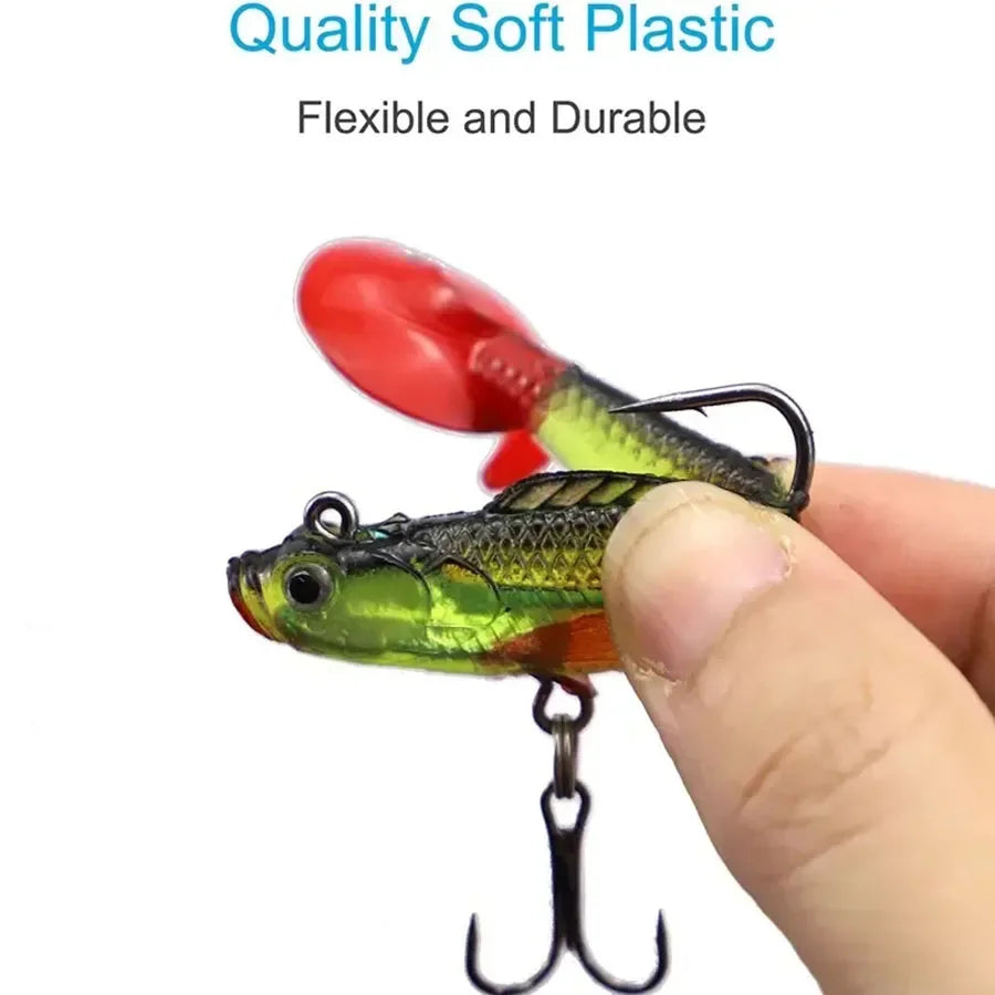 BODECIN Artificial Wobblers Soft Silicone Fishing Lures For Bass