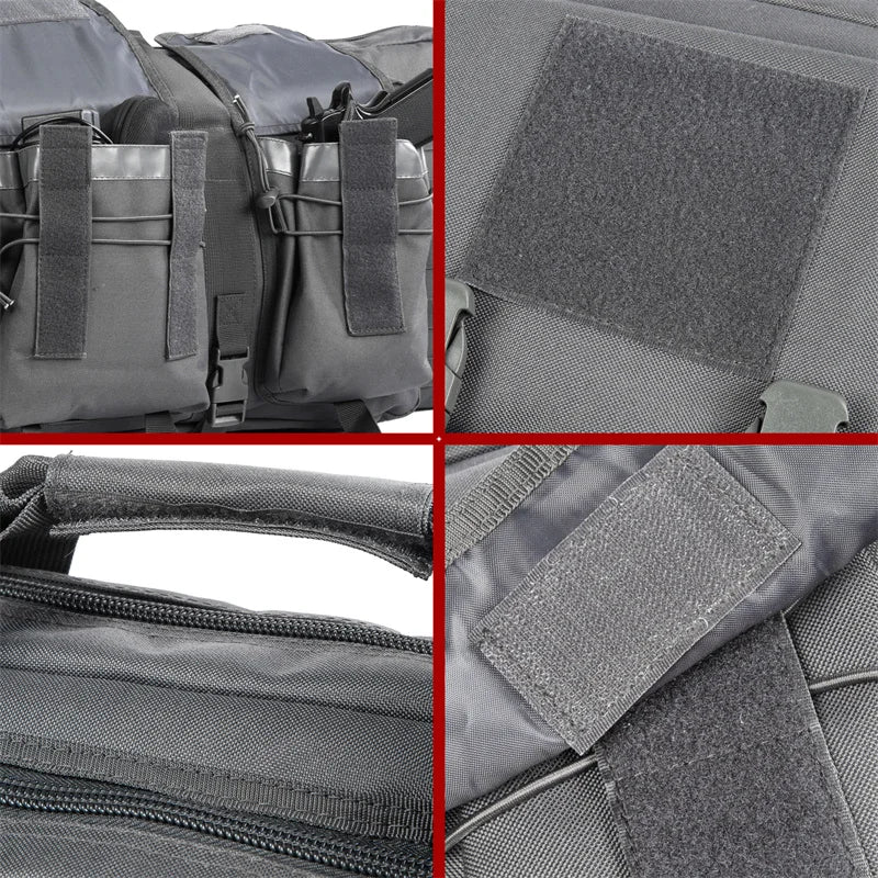 LQARMY Tactical Double Rifle Case MOLLE System