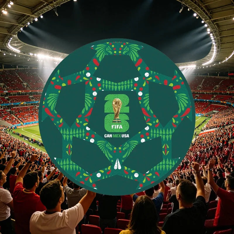 FIFA World Cup Mexico Ball Wooden Puzzle For Adults