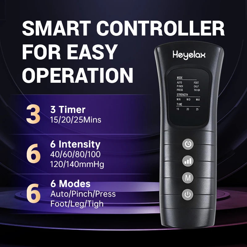 Leg Compression Massager for Circulation and Pain Relief