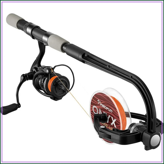 Automatic Fishing Line Spooler Winder With Adjustable Width Suction Base