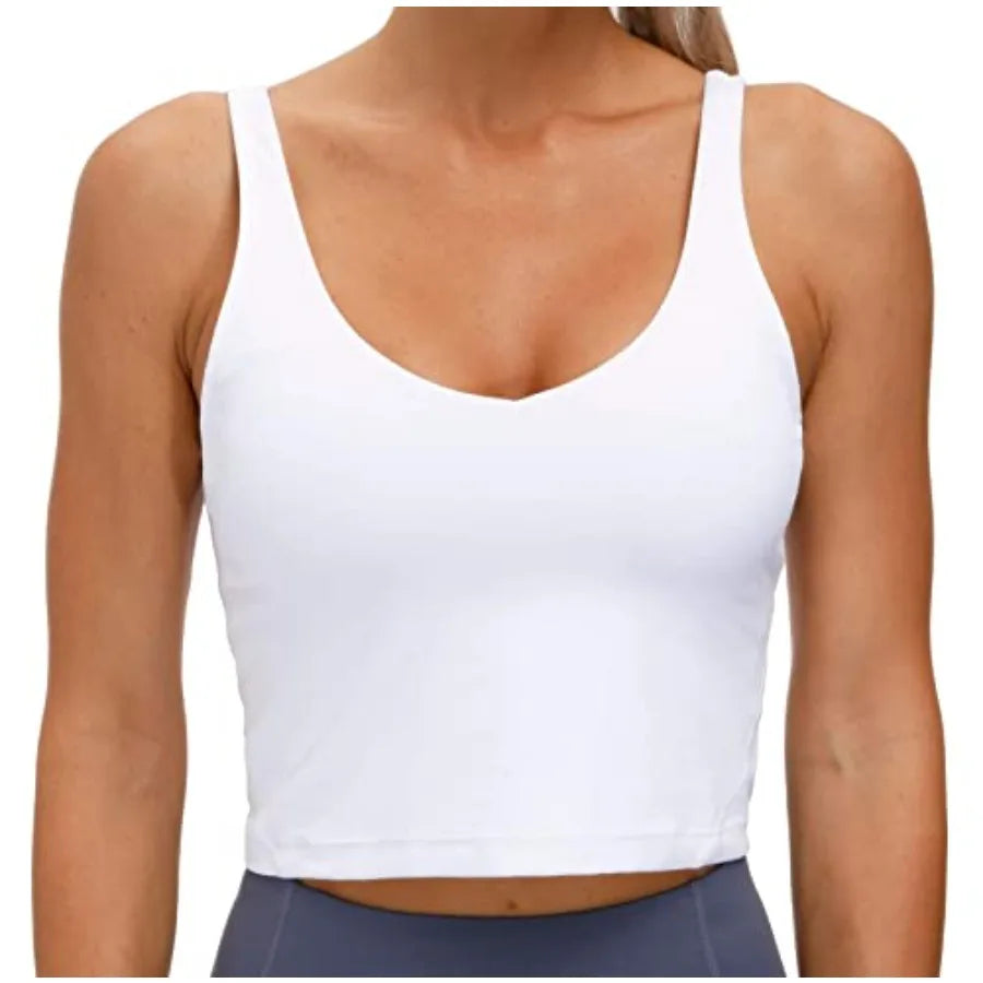 Womens' Sports Bra Longline Wirefree Padded with Support