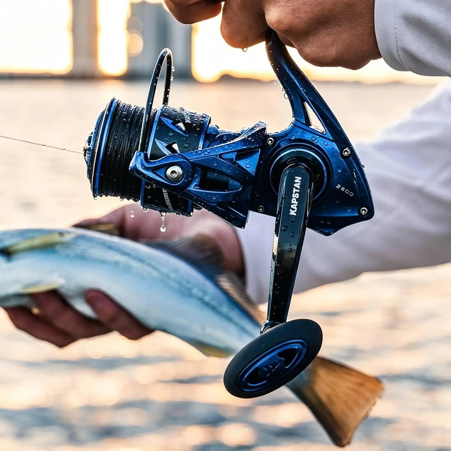 Saltwater Spinning Fishing Reel, Up to 55Lbs Max Drag, IPX6 Waterproof & Corrosion-Resistant, Smooth Drag System for Offshore Angling
