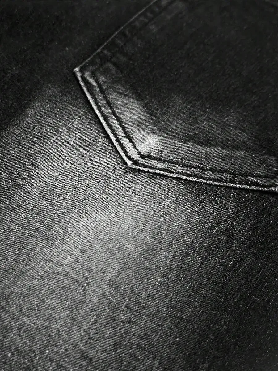 Mens Stretch Slim Denim Shorts For Casual Summer Wear