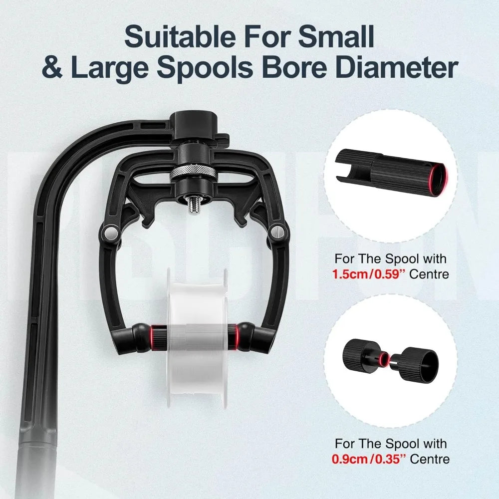 Automatic Fishing Line Spooler Winder With Adjustable Width Suction Base
