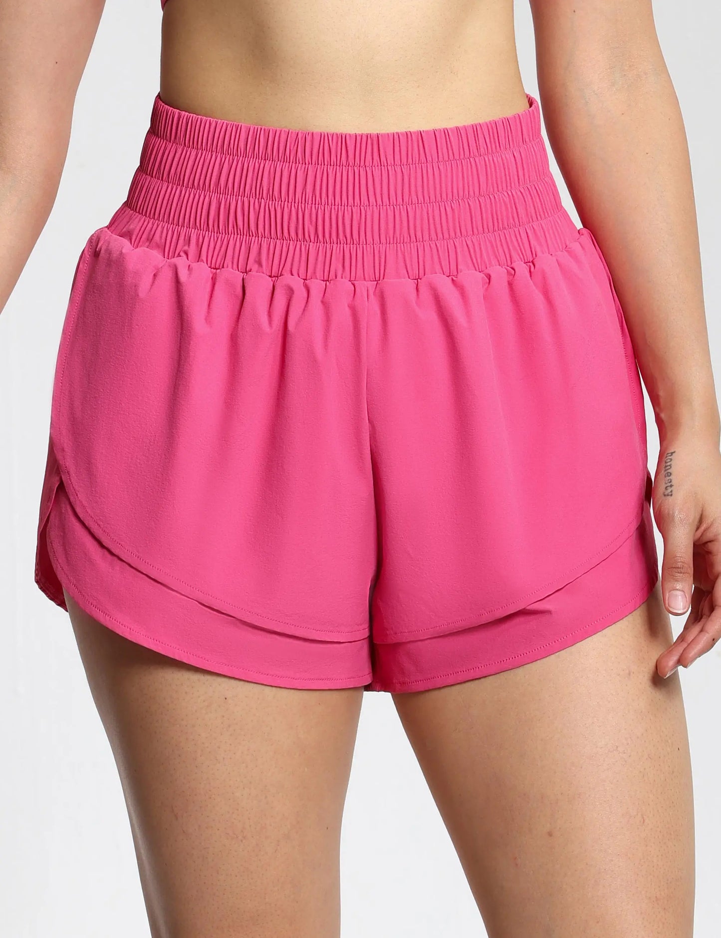 The Gym People High Waisted Quick Dry Athletic Shorts