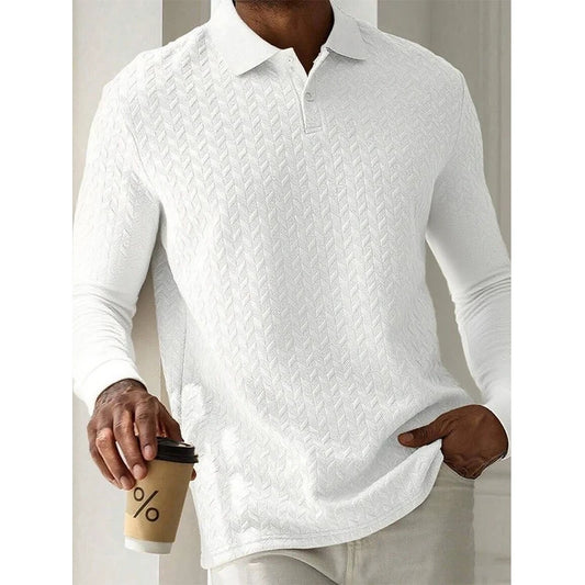 Men Long Sleeve Polo Shirt High Quality Male Clothing Office Polos T-shirt Business Poloshirt Casual Fashion Polo T Shirt Men