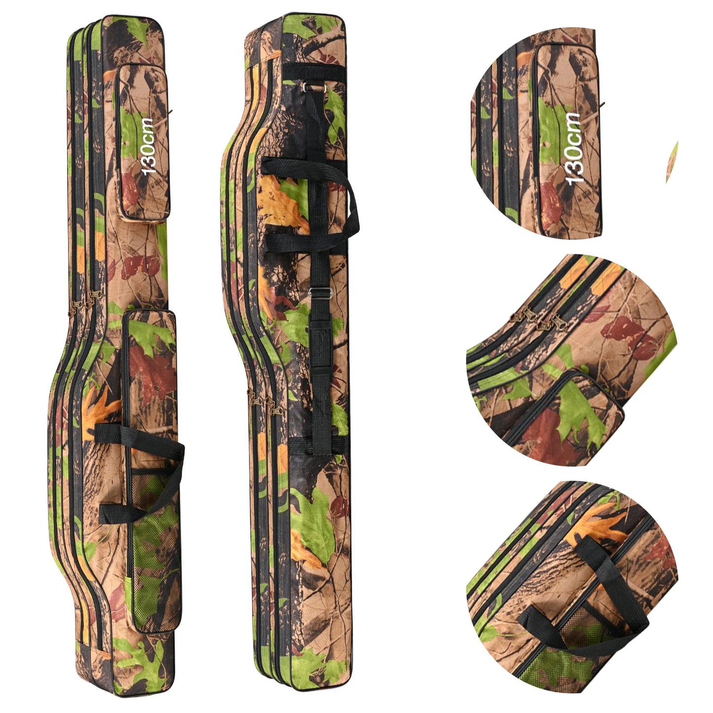 Fishing Pole Storage Bag Waterproof Oxford Fishing Reel Tackle Storage Bag Case Large Capacity for Men Travel Gift