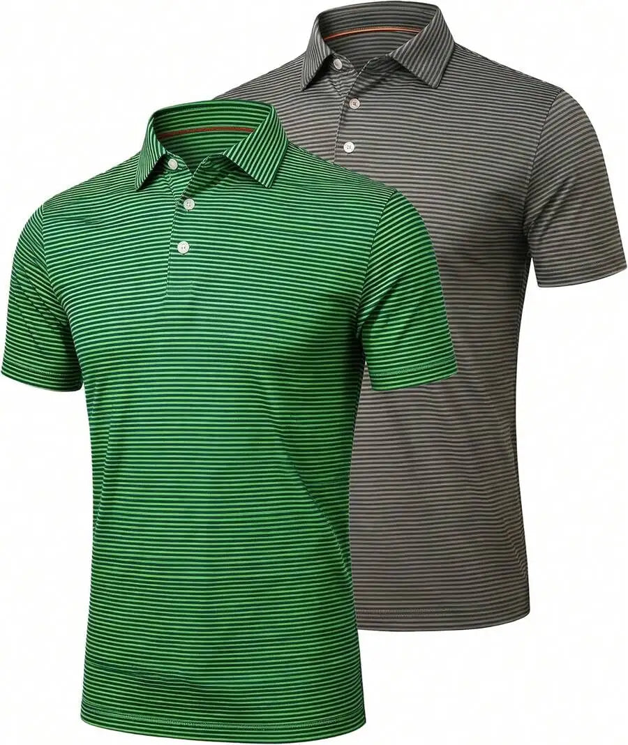 Mens 4-5 Pack Shirts Quick Dry Short Sleeve Golf Casual Sport T-Shirts