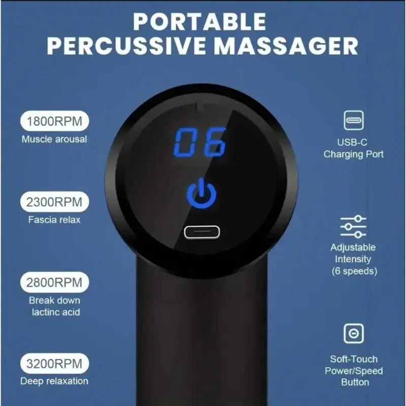 DIAMRI Percussion Mini Massage Gun Portable Handheld Massager Relief