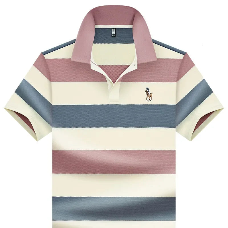 Luxury Brand Designer Clothes Ali Direct Supply Short Sleeve Polo Shirt Simple Turn-Down Collar Design Wrinkle-Resistant Non-Pil