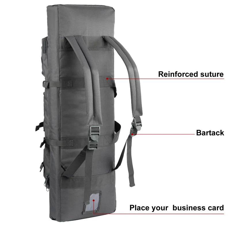 LQARMY Tactical Double Rifle Case MOLLE System