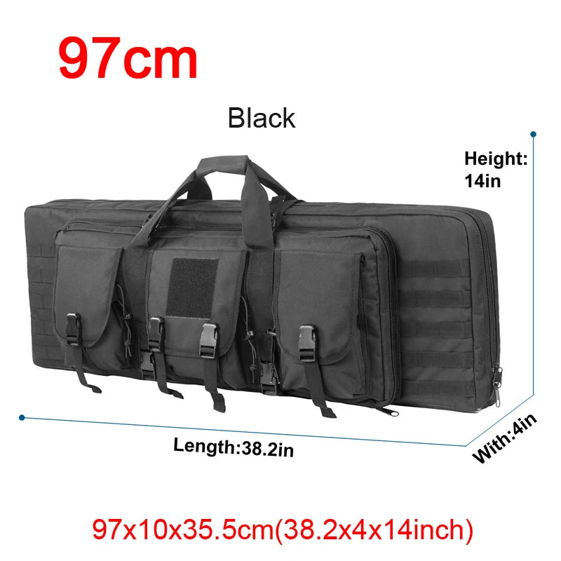 LQARMY Tactical Double Rifle Case MOLLE System