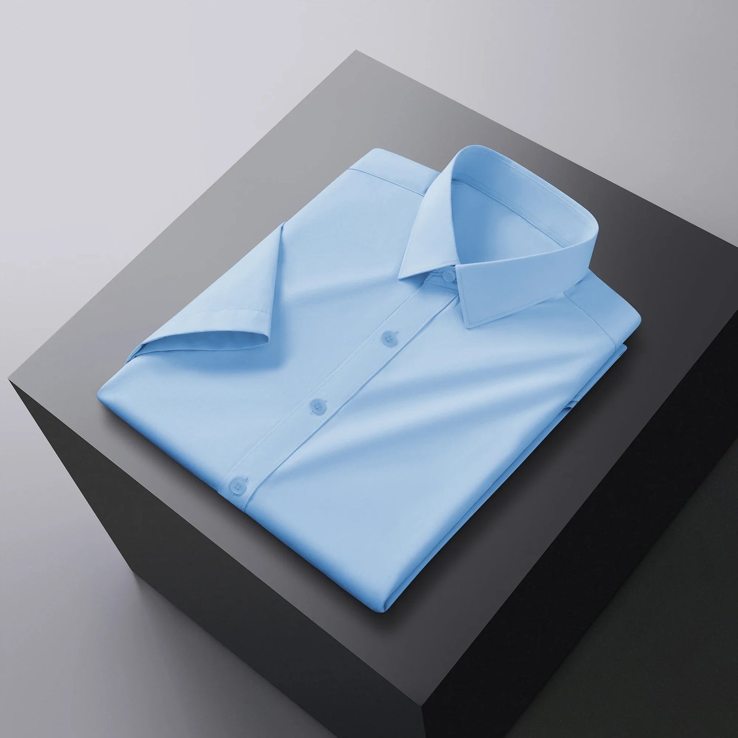 Men's Short Sleeve Business Casual Shirt No Ironing