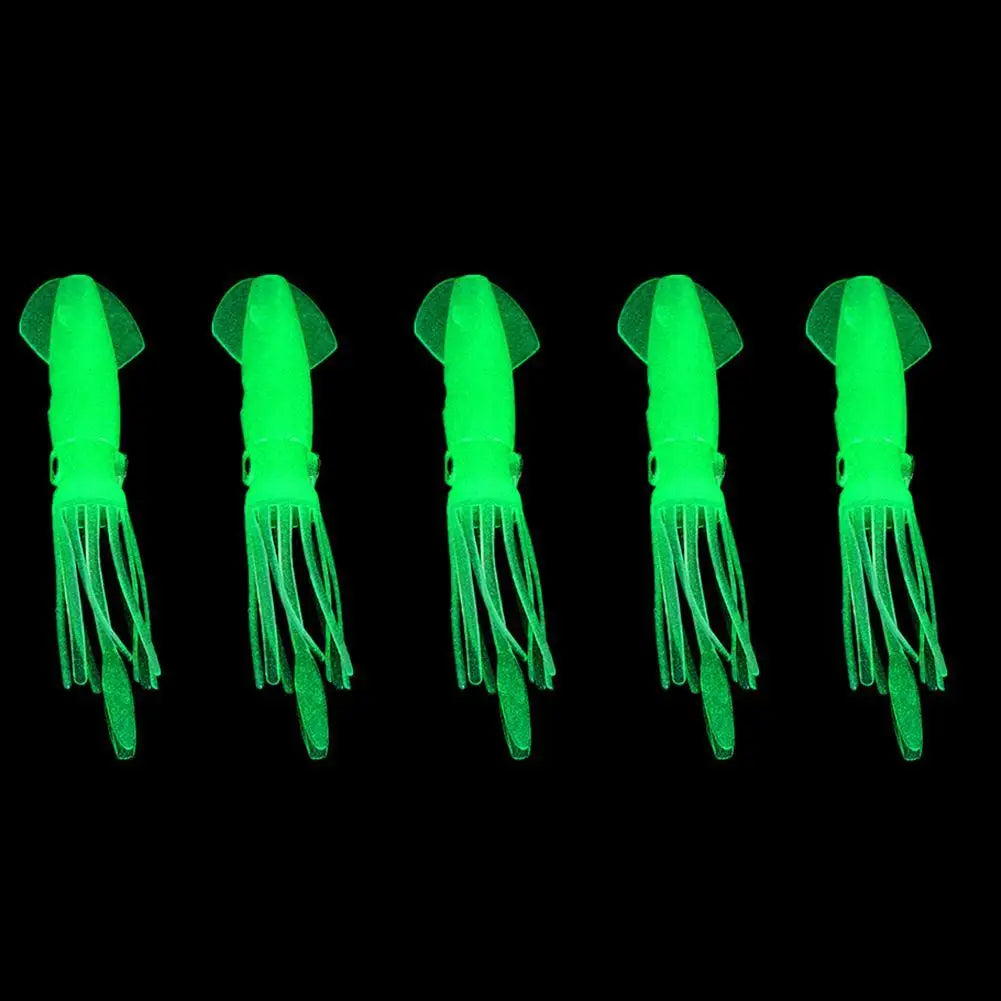 Shunmaii Glow Luminous Soft Squid Skirts Fishing Lures