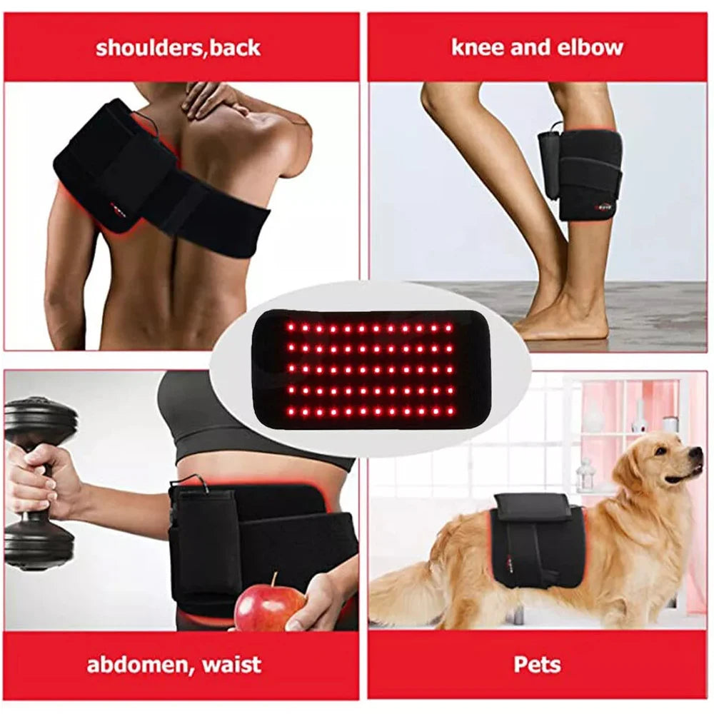 Infrared LED Light Therapy Heat Pad For Face Back Knees Hands Feet