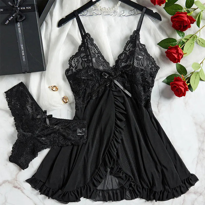 Women's Cotton Sleeveless Pajamas Lightweight Nightwear With Deep V Neck