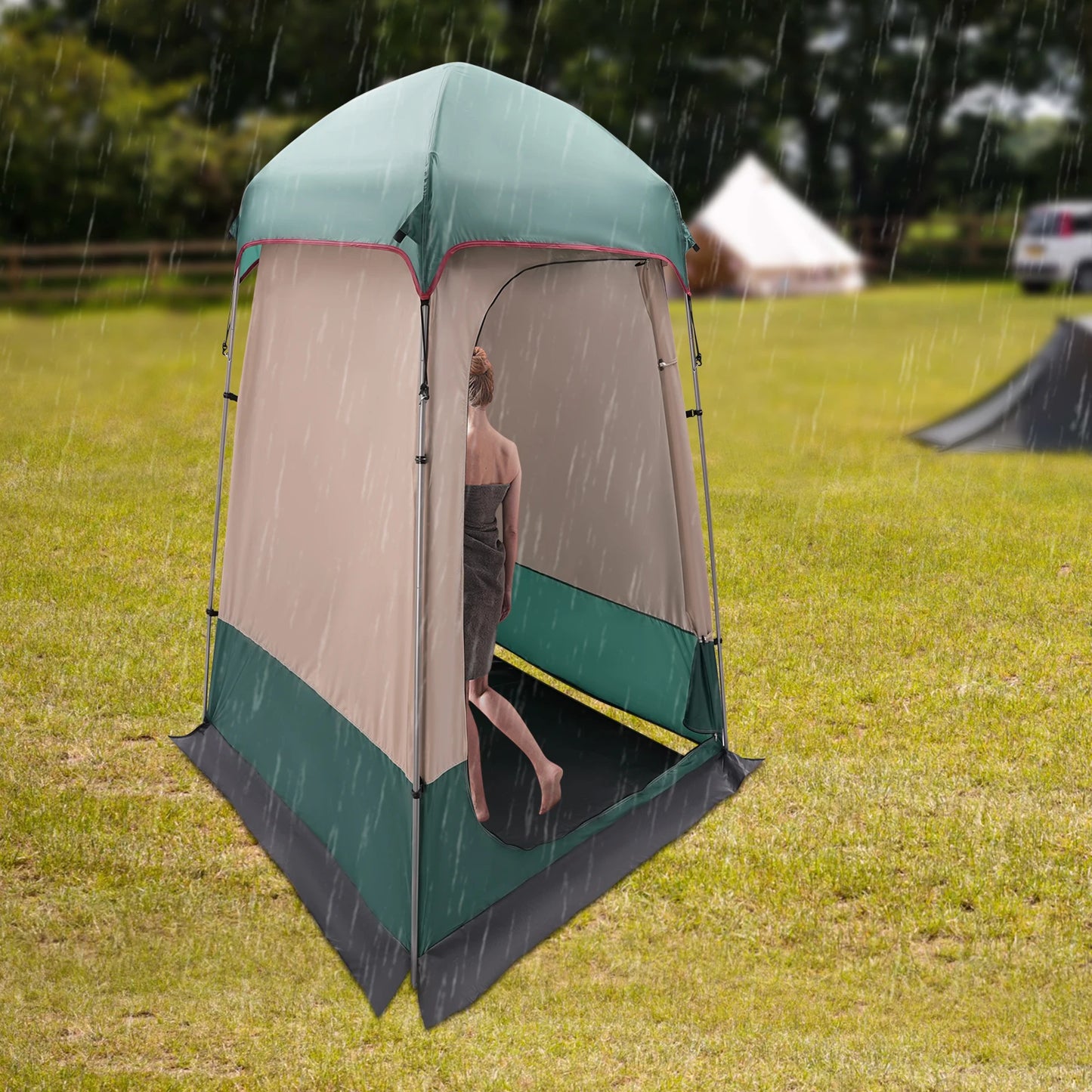 Outdoor Camping Tent Privacy Shower Shelter Portable Toilet Tents for Hiking, Picnics, etc