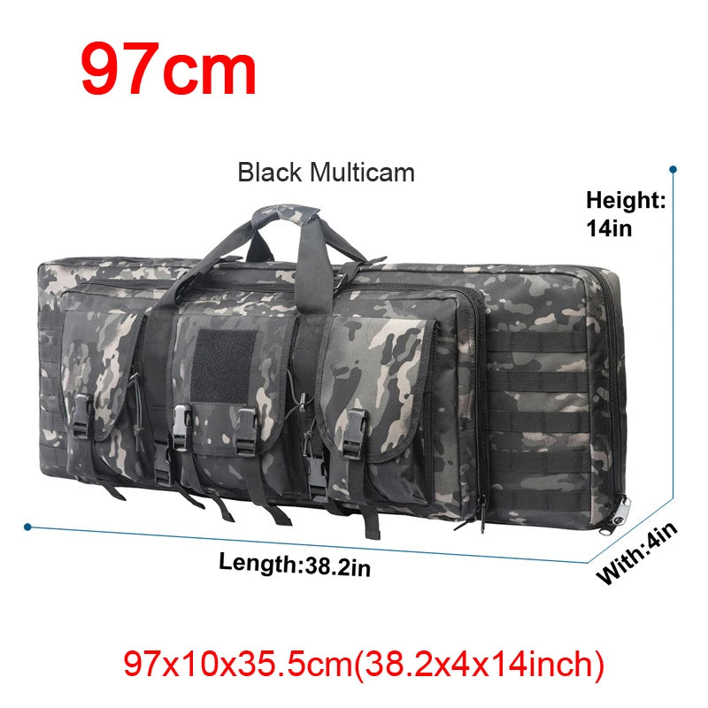 LQARMY Tactical Double Rifle Case MOLLE System