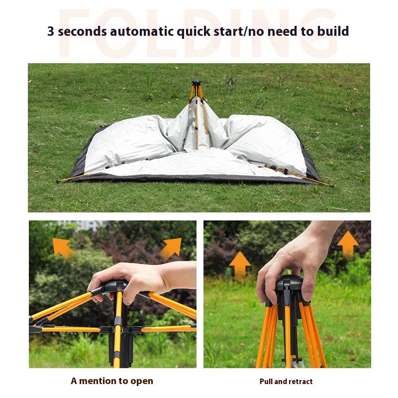 Pakicetus Automatic Pop Up Camping Tent With Rainproof Protection