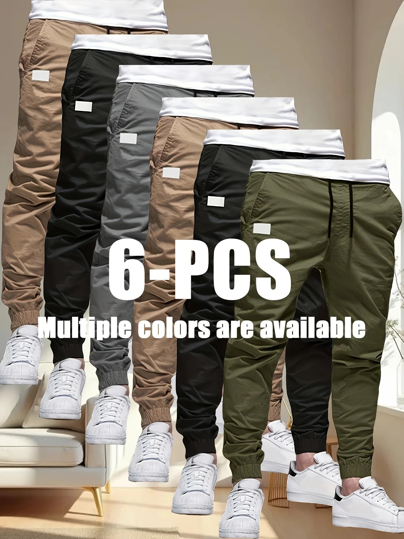 Winthunder Mens Seasonal Loose Multi Pocket Workwear Pants