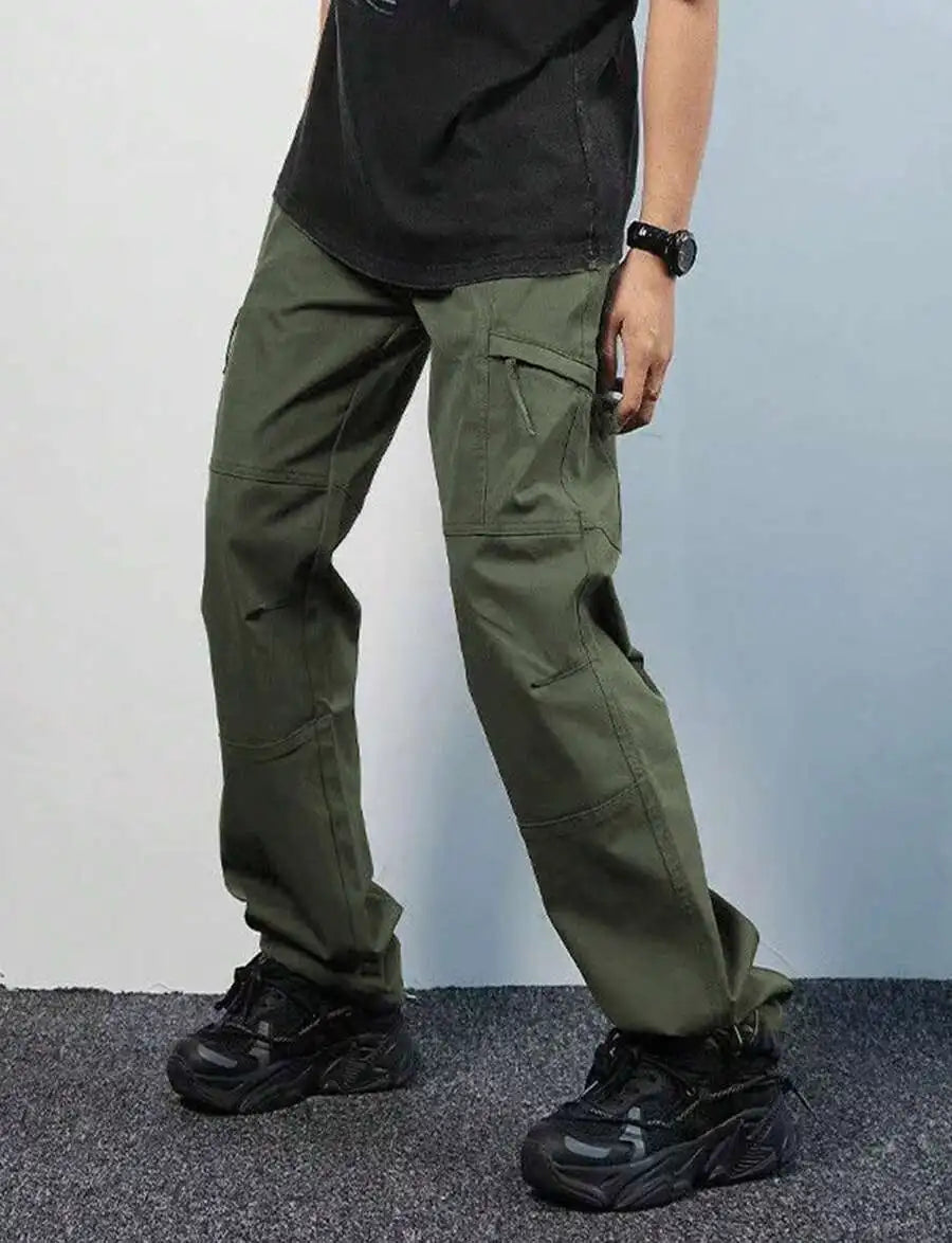 Loose Fit Cargo Trousers For Men With Multi Pocket Outdoor Hiking Climbing Pants